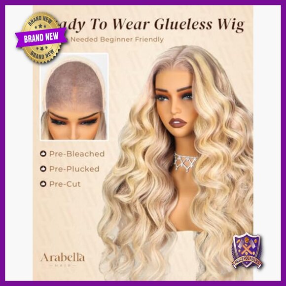 20-Inch Human Hair Glueless Lace Front Wig, Pre-Cut, Pre-Plucked, 210% Density main image 5